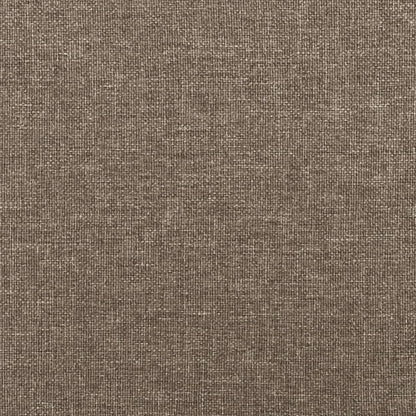 Boxspring met matras en LED stof taupe 120x190 cm 120 x 190 cm Blok met vierkanten