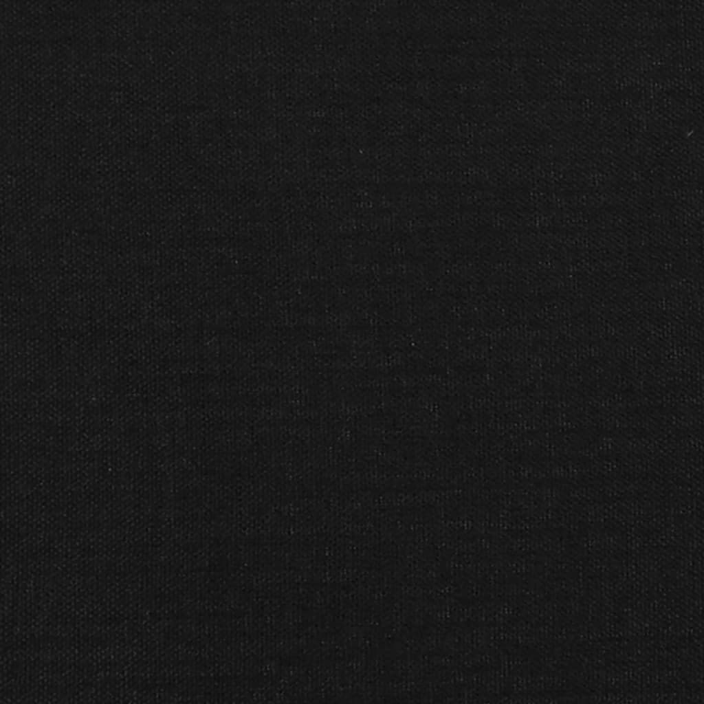Boxspring met matras en LED stof zwart 120x190 cm 120 x 190 cm Zwart