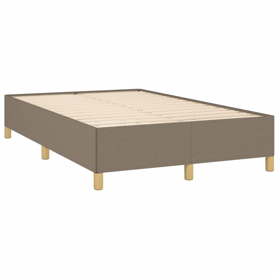 Boxspring met matras en LED stof taupe 120x190 cm 120 x 190 cm Getuft ontwerp
