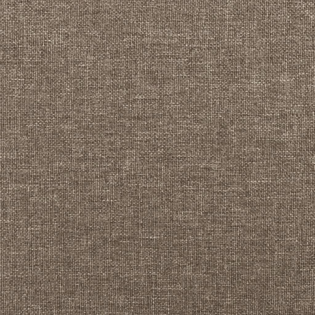 Boxspring met matras en LED stof taupe 120x190 cm 120 x 190 cm Getuft ontwerp