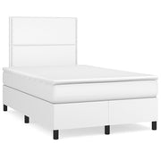 Boxspring met matras LED 120x190 cm wit