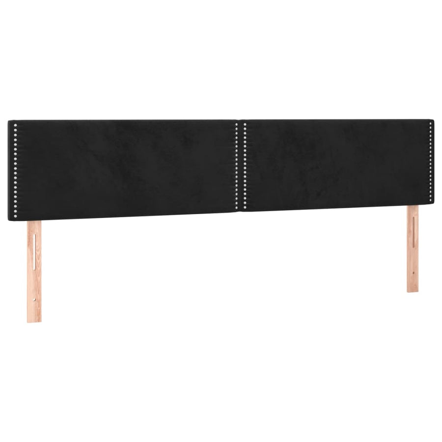 Boxspring met matras en LED fluweel zwart 120x190 cm 120 x 190 cm Zwart