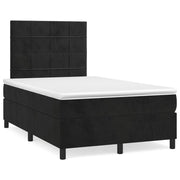 Boxspring met matras en LED 120x190 cm zwart