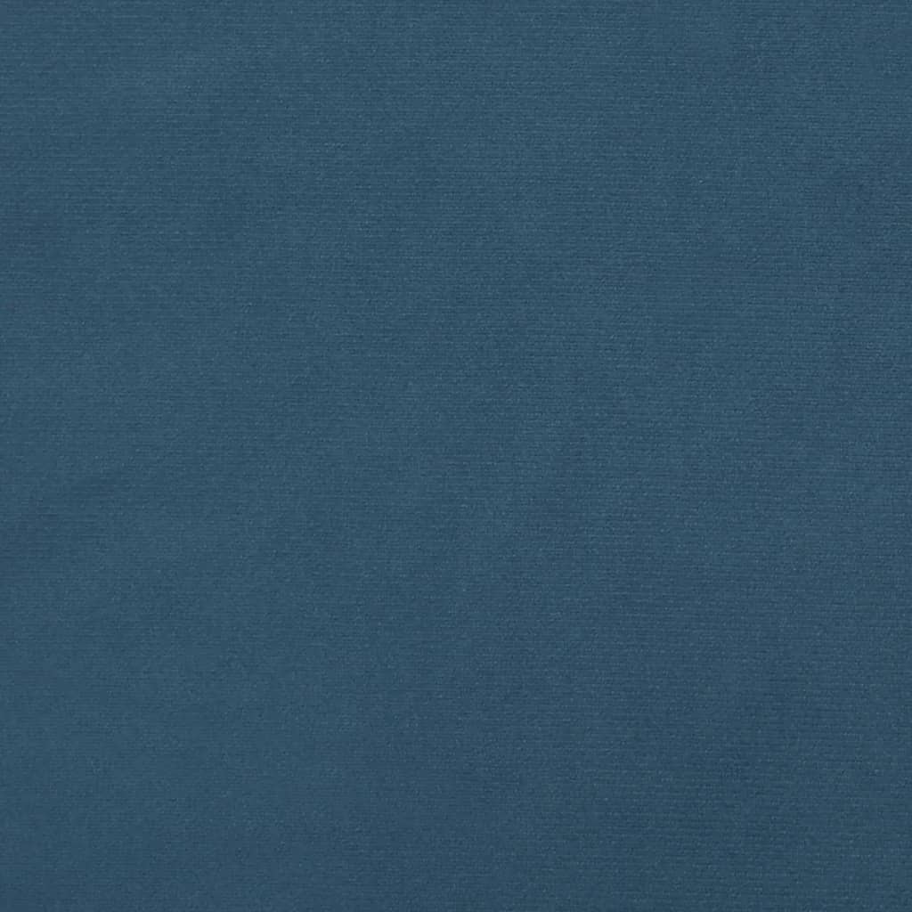 Boxspring met matras en LED fluweel donkerblauw 120x190 cm