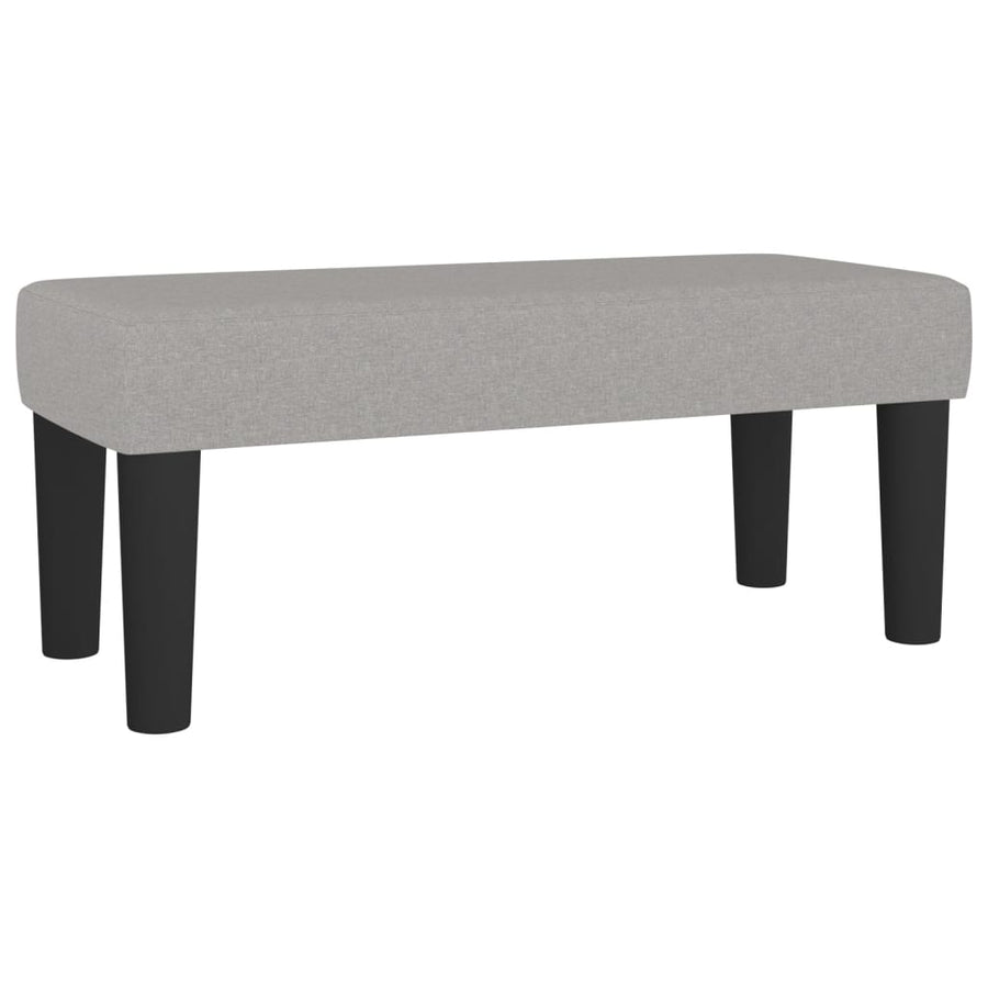 Boxspring met matras stof lichtgrijs 120x190 cm 120 x 190 cm Lichtgrijs