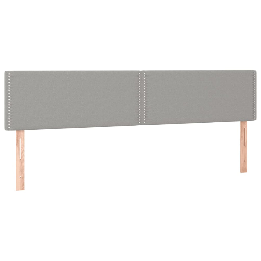 Boxspring met matras stof lichtgrijs 120x190 cm 120 x 190 cm Lichtgrijs