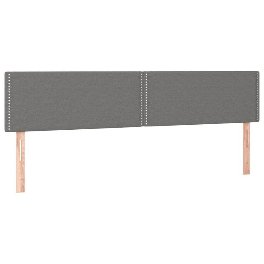 Boxspring met matras stof donkergrijs 120x190 cm 120 x 190 cm Donkergrijs