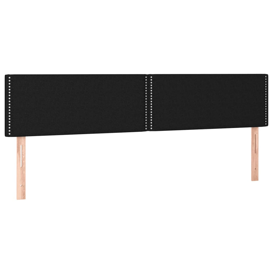 Boxspring met matras stof zwart 120x190 cm 120 x 190 cm Zwart
