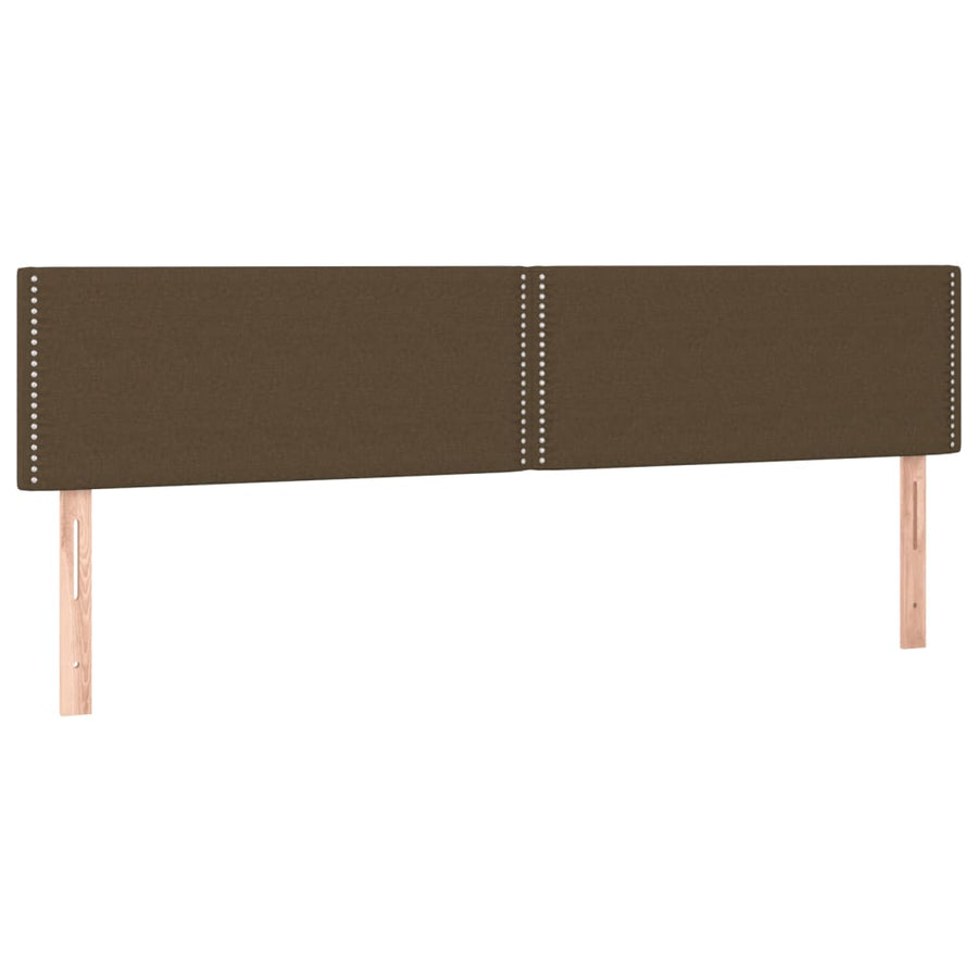 Boxspring met matras stof donkerbruin 120x190 cm 120 x 190 cm Donkerbruin