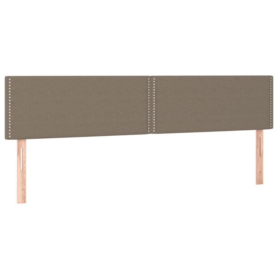 Boxspring met matras stof taupe 120x190 cm