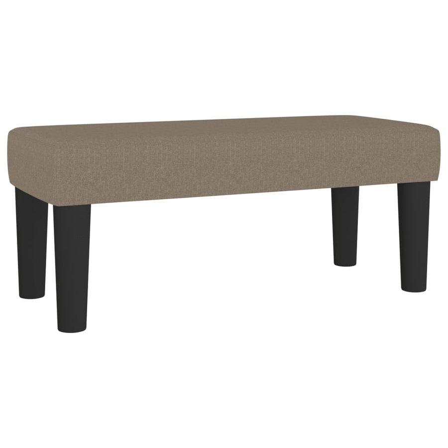 Boxspring met matras stof taupe 120x190 cm