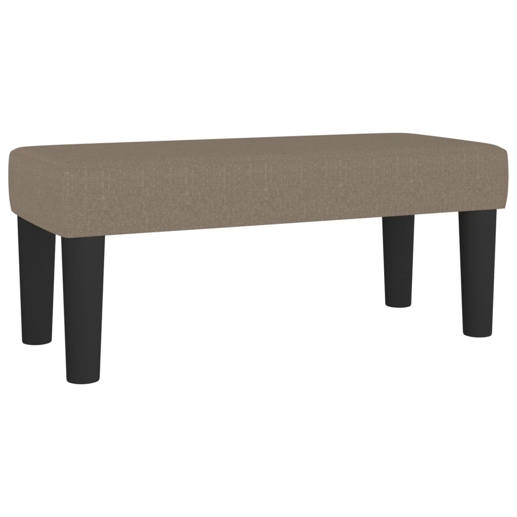 Boxspring met matras stof taupe 120x190 cm