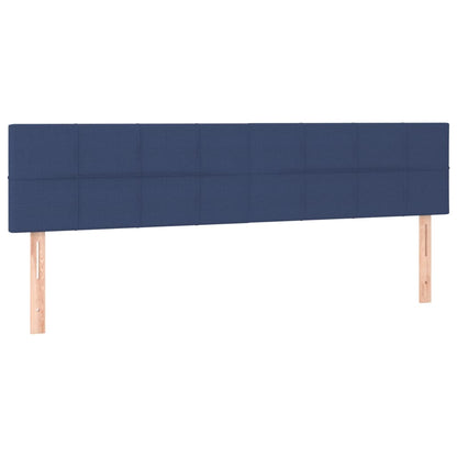 Boxspring Met Matras Stof 120 x 190 cm Blauw