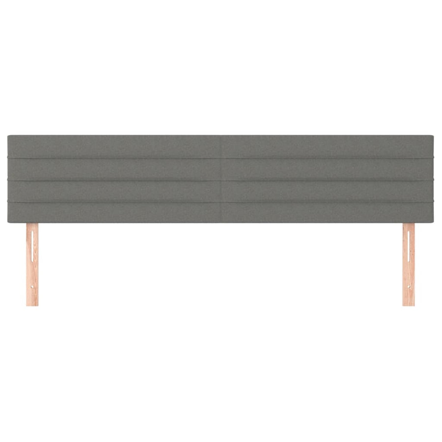 Boxspring met matras stof donkergrijs 120x190 cm 120 x 190 cm Donkergrijs