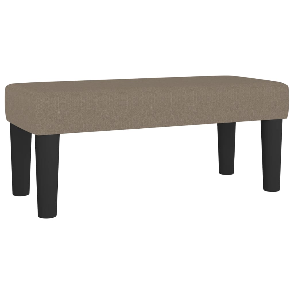 Boxspring met matras stof taupe 120x190 cm