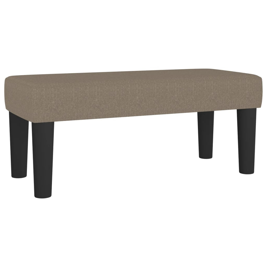 Boxspring met matras stof taupe 120x190 cm