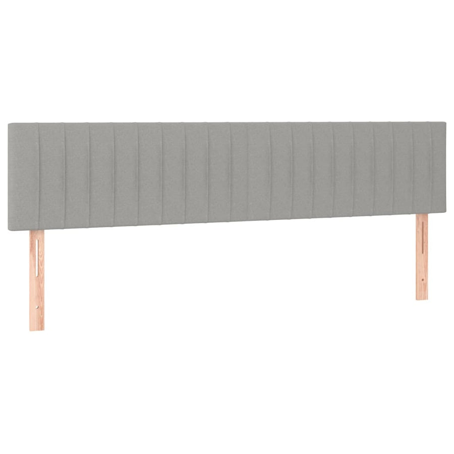 Boxspring met matras stof lichtgrijs 120x190 cm 120 x 190 cm Lichtgrijs