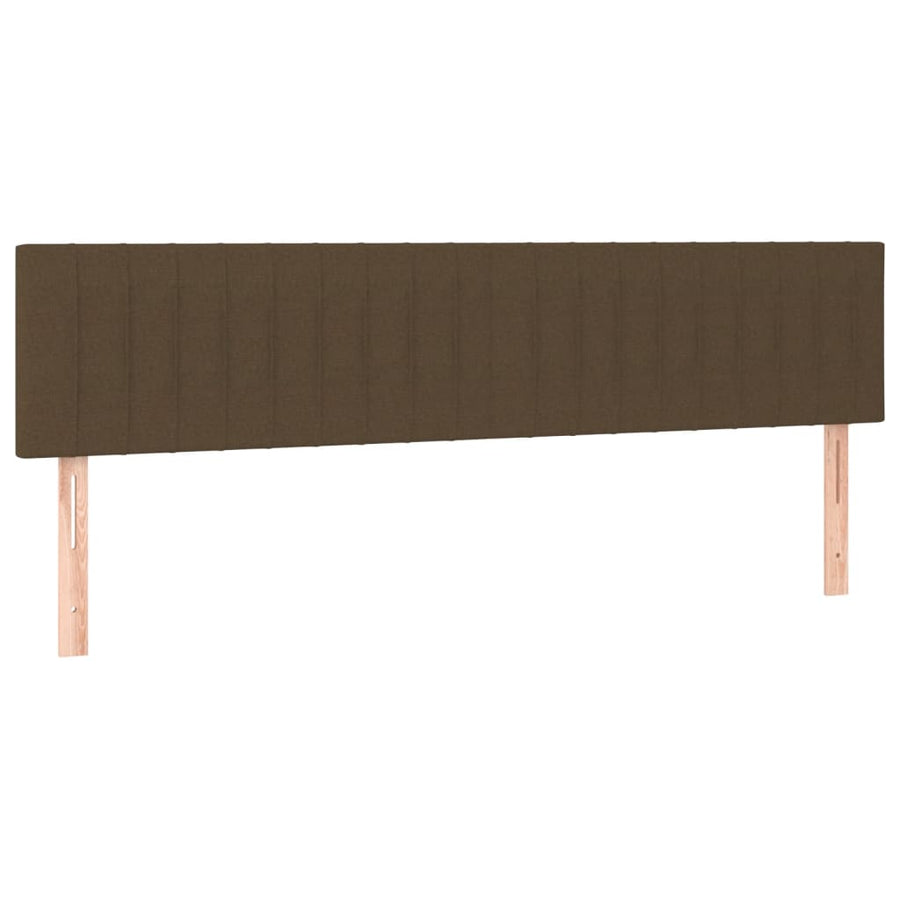 Boxspring met matras stof donkerbruin 120x190 cm 120 x 190 cm Donkerbruin