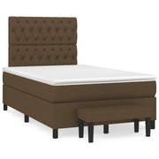 Boxspring met matras 120x190 cm donkerbruin