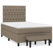 Boxspring 120x190 cm taupe met matras