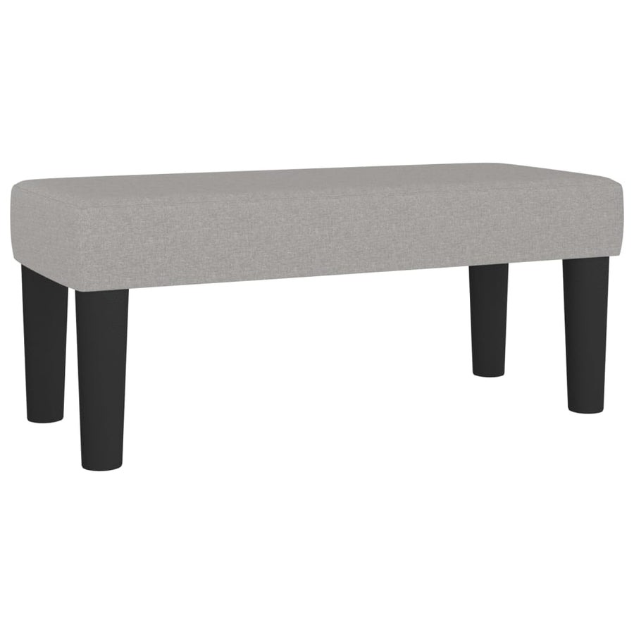 Boxspring met matras stof lichtgrijs 120x190 cm