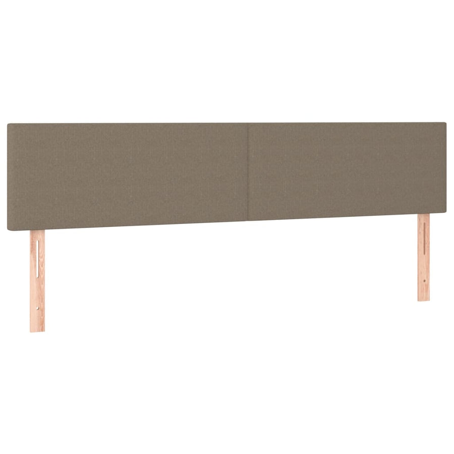 Boxspring met matras stof taupe 120x190 cm