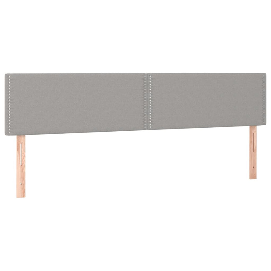 Boxspring met matras stof lichtgrijs 120x190 cm 120 x 190 cm Lichtgrijs