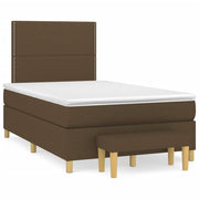 Boxspring met matras 120x190 cm donkerbruin
