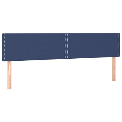 Boxspring met matras stof blauw 120x190 cm 120 x 190 cm Blauw