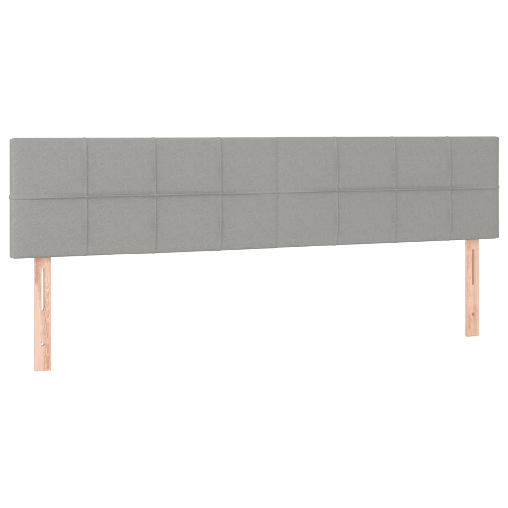 Boxspring met matras stof lichtgrijs 120x190 cm 120 x 190 cm Lichtgrijs
