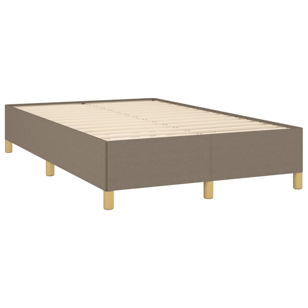 Boxspring met matras stof taupe 120x190 cm