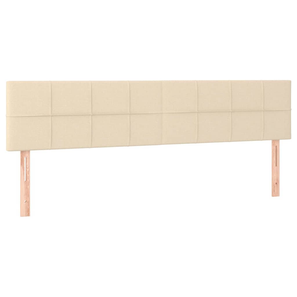 Boxspring Met Matras Stof Kleurig 120 x 190 cm Crème