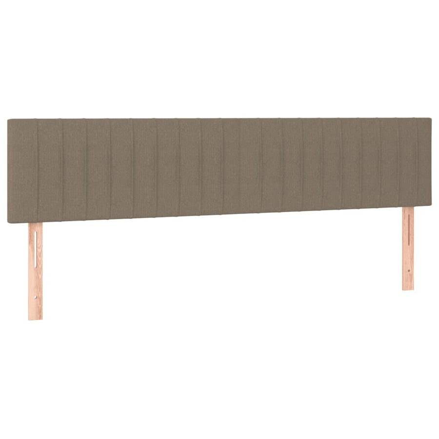 Boxspring met matras stof taupe 120x190 cm