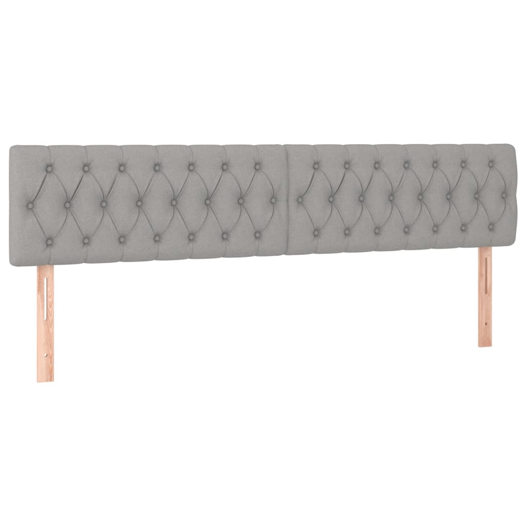 Boxspring met matras stof lichtgrijs 120x190 cm 120 x 190 cm Lichtgrijs