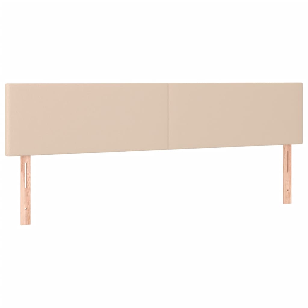 Boxspring met matras kunstleer cappuccinokleurig 120x190 cm