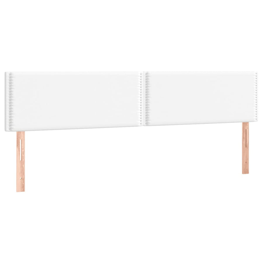 Boxspring met matras kunstleer wit 120x190 cm 120 x 190 cm Wit
