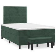 Boxspring 120x190 cm fluweel donkergroen