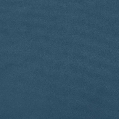 Boxspring met matras fluweel donkerblauw 120x190 cm