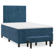 Boxspring 120x190 cm fluweel donkerblauw