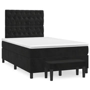 Boxspring met matras 120x190 cm zwart