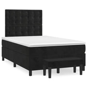 Boxspring met matras zwart 120x190 cm