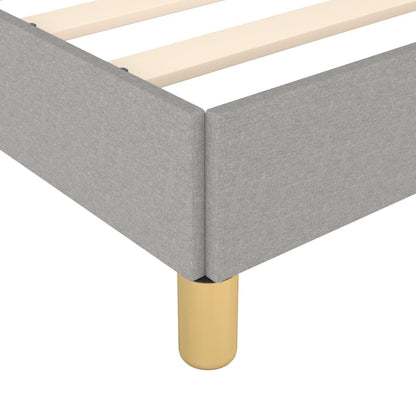 Bedframe met hoofdbord lichtgrijs 120x190 cm