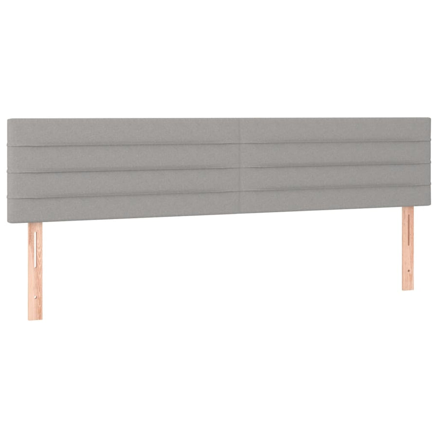 Bedframe met hoofdbord lichtgrijs 120x190 cm