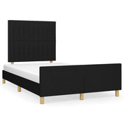 Bedframe 120x190 cm stof zwart