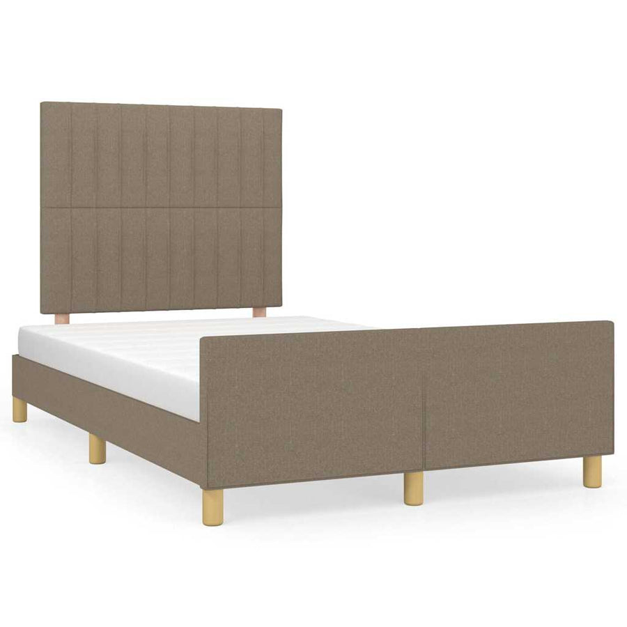 Bedframe Zonder Matras 120X190 Cm Stof Taupe