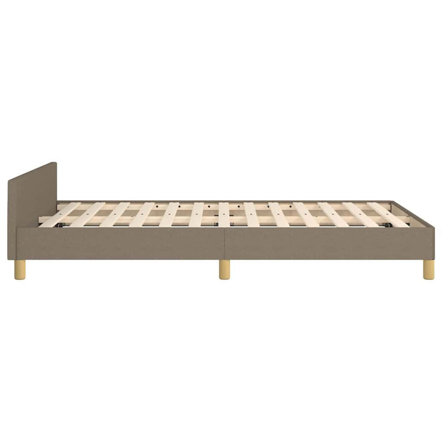 Bedframe Zonder Matras 120X190 Cm Stof Taupe