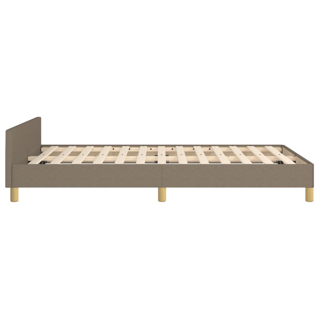 Bedframe Zonder Matras 120X190 Cm Stof Taupe