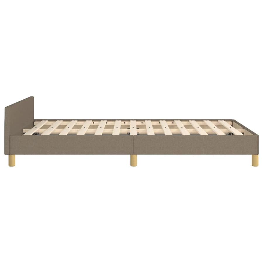 Bedframe Zonder Matras 120X190 Cm Stof Taupe