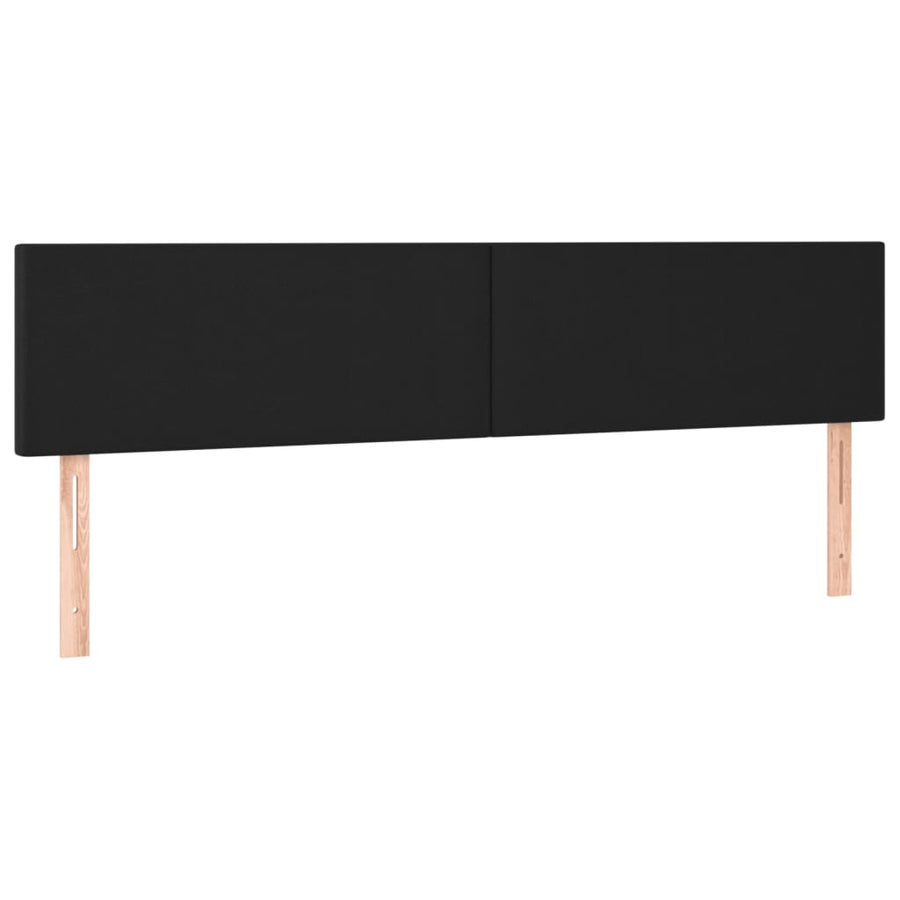 Bedframe met hoofdbord kunstleer zwart 120x190 cm