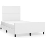 Bedframe 120x190 cm kunstleer wit